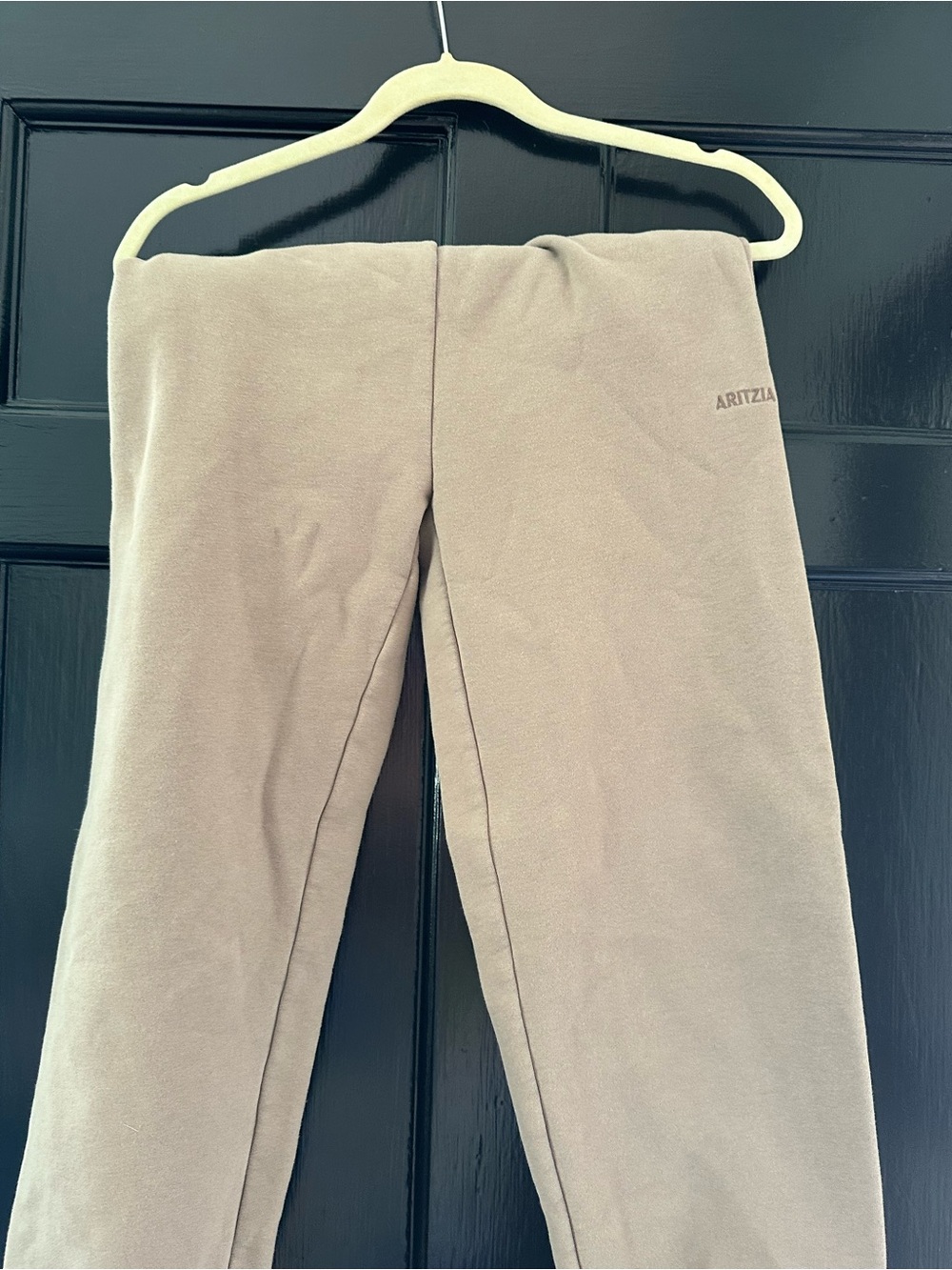 Aritzia Light Taupe Track Joggers Cozy Sweatpants